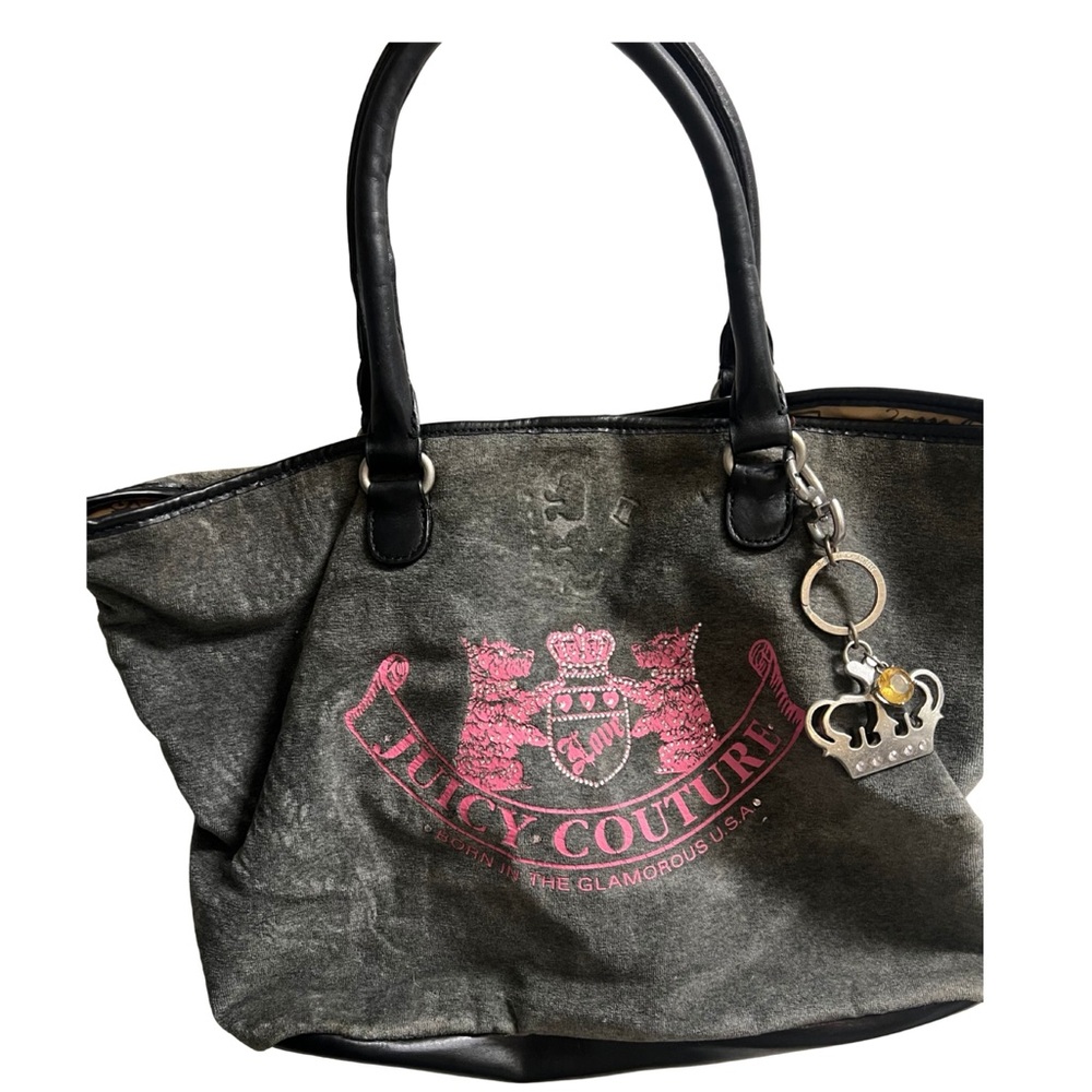Juicy Couture Black and Pink Tote Bag